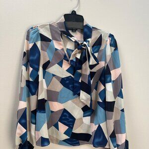 SHEIN Geometric Blouse – Multicolor